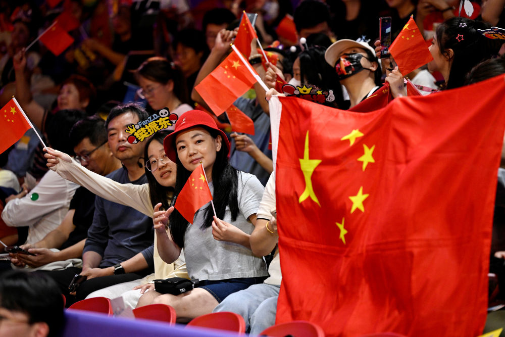 6t体育舞动“中国红” 激荡“亚运情”——爱国热情在赛场内外涌动(图9)